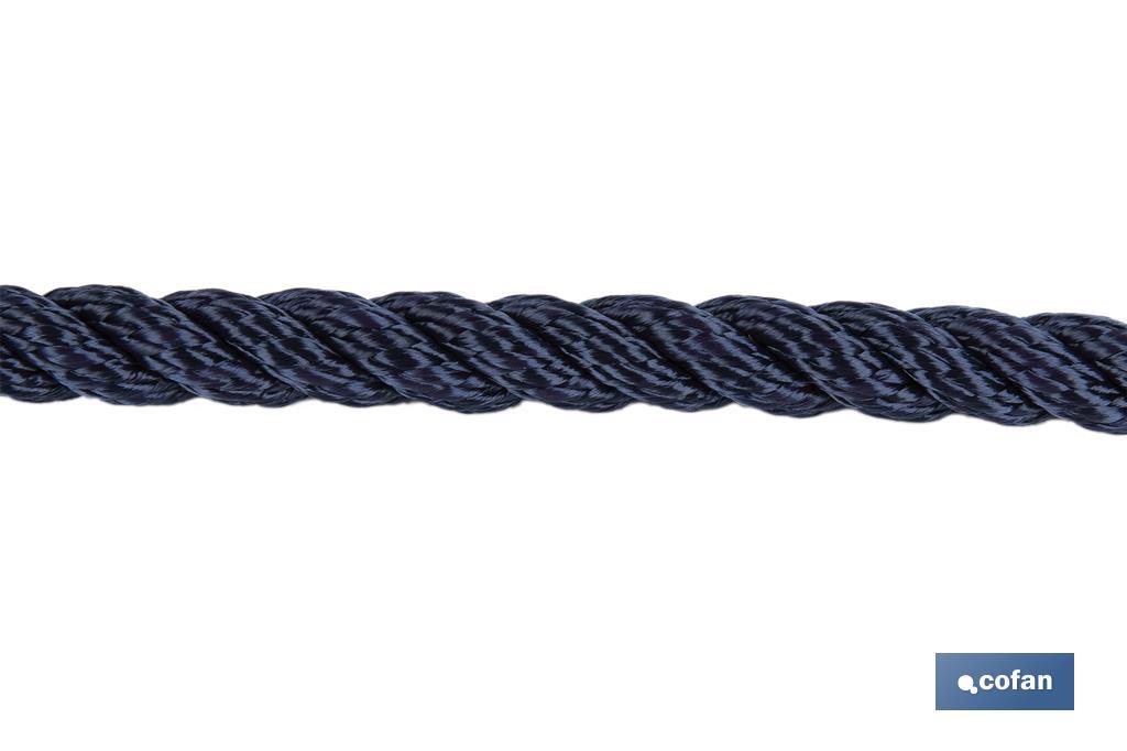 CARRETE CABO DE AMARRE 8 MM 200 M NAVY
