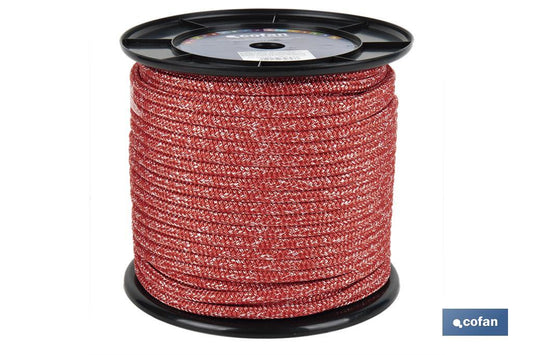CARRETE DRIZA NÁUTICA 8 MM 200 M ROJO