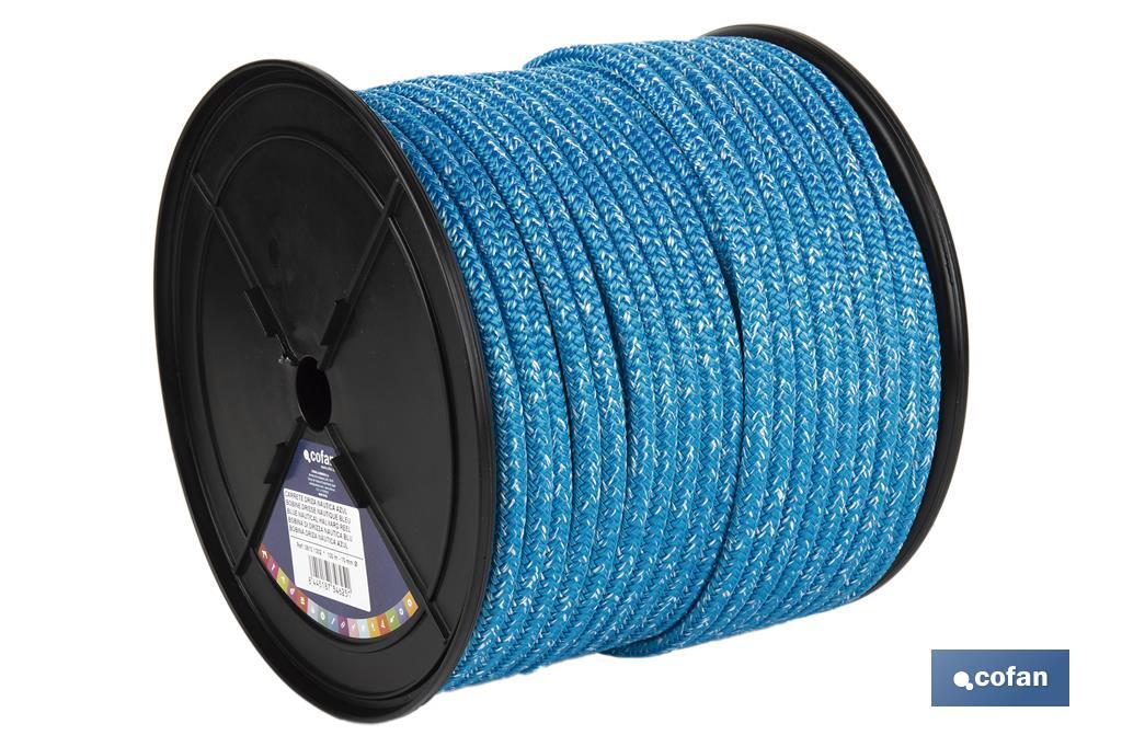 CARRETE DRIZA NÁUTICA 8 MM 200 M AZUL