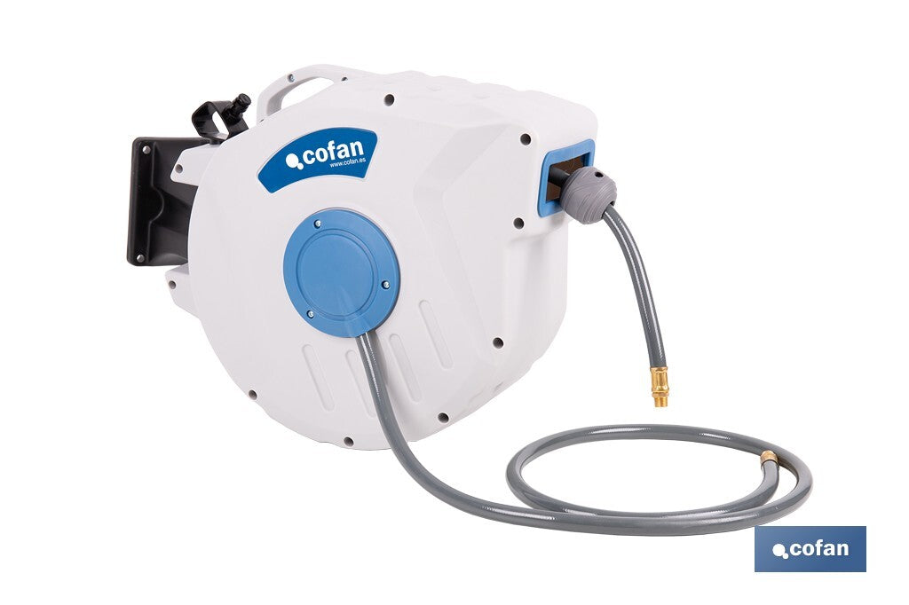 ENROLLADOR C/MANGUERA AIRE 24bar 15M Ø9,5*15mm