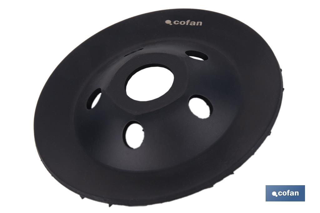 PLATO RECTIFICADOR CARBURO DE TUNGSTENO MULTIMATERIALES Ø115 X 22,23 GRANO GRUESO