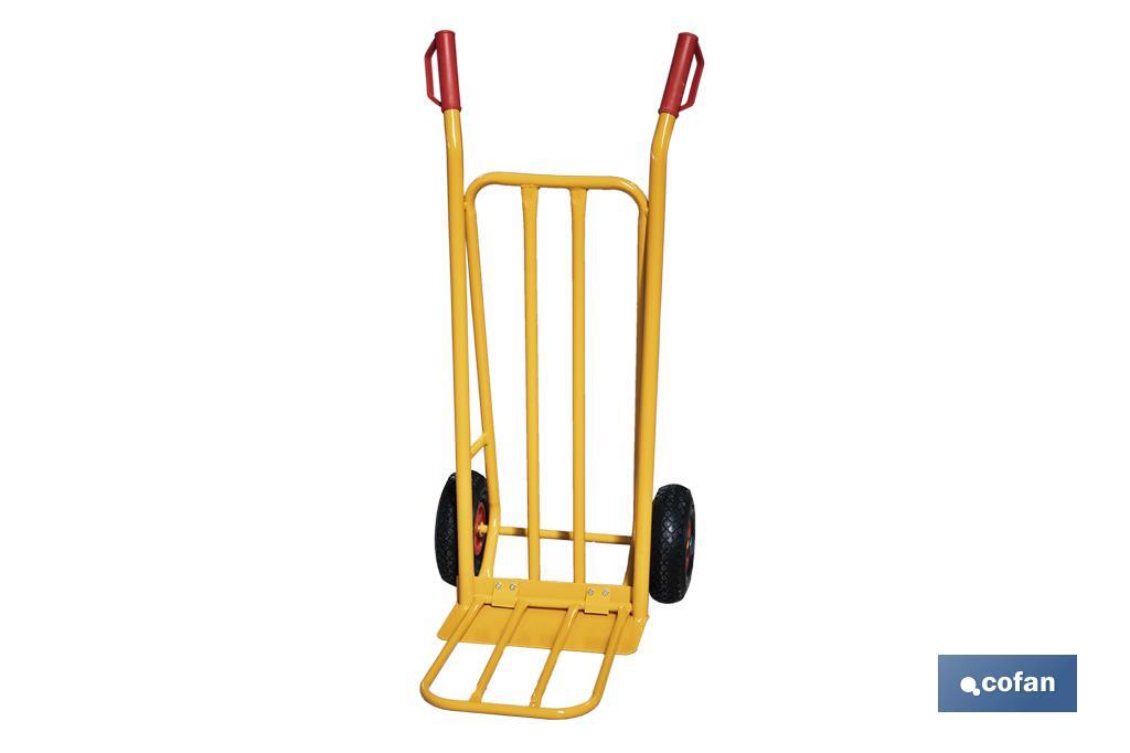 CARRETILLA ALMACÉN PALA ANCHA PLEGABLE 1160X510X780 MM