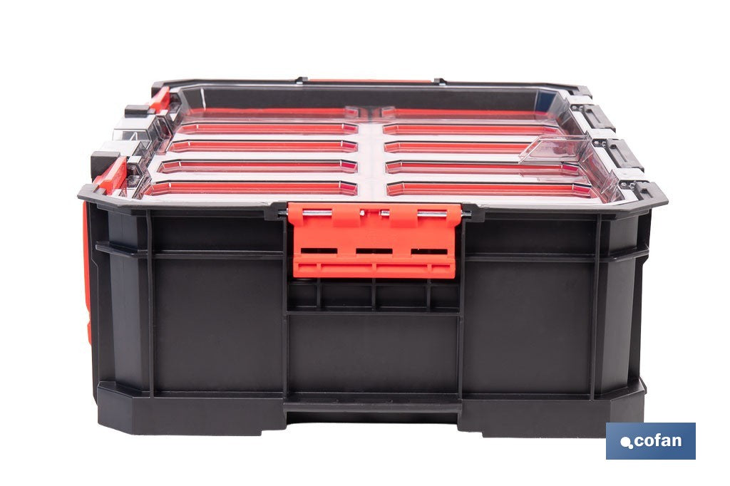 CAJA DE HERRAMIENTAS MODULAR CON ORGANIZADORES