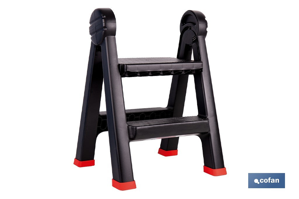 TABURETE ESCALERA 2 PELDAÑOS 470 X 435 X 630 MM