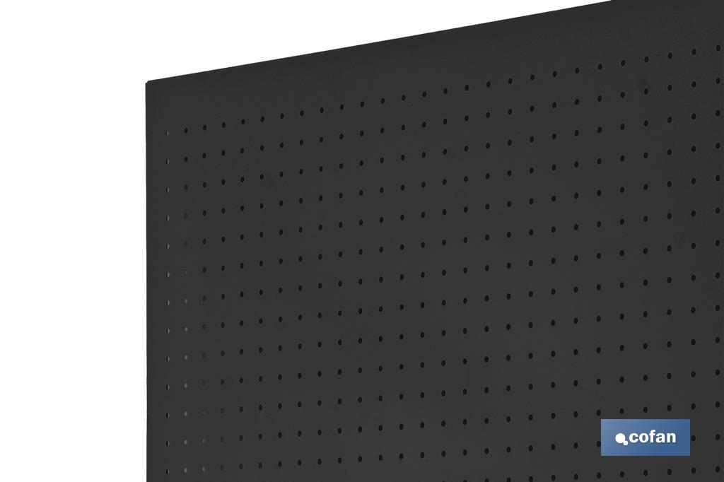 PANEL DE HERRAMIENTAS ANTRACITA CON 8 GANCHOS L-900 MM