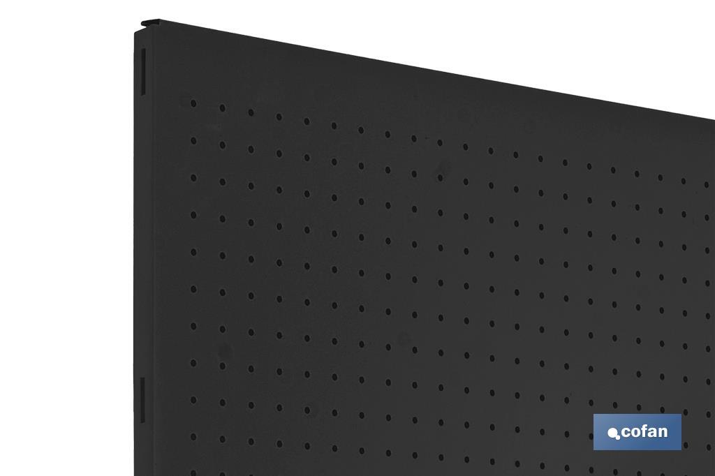 PANEL DE HERRAMIENTAS ANTRACITA CON 8 GANCHOS L-900 MM