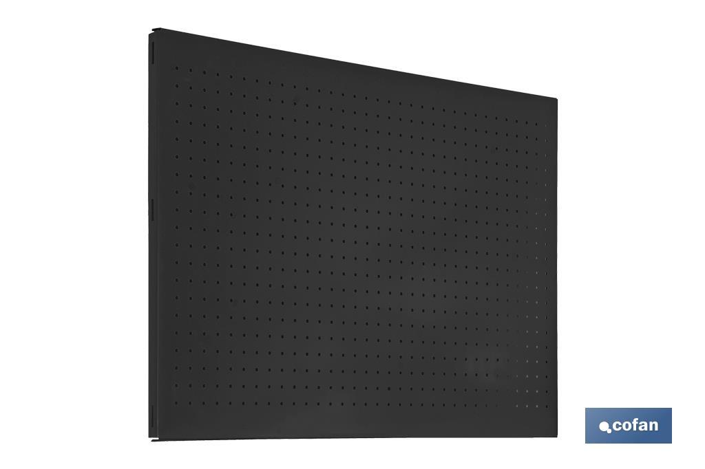PANEL DE HERRAMIENTAS ANTRACITA CON 8 GANCHOS L-1200 MM