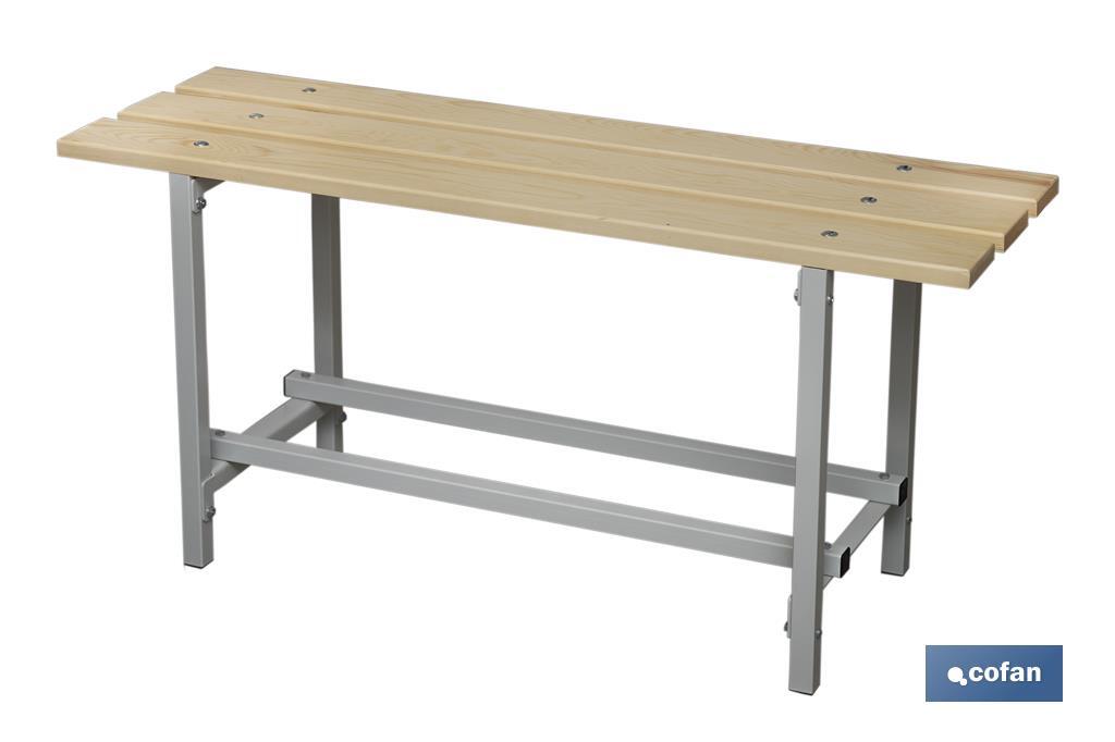 BANCO DE VESTUARIO MADERA L-1000 MM