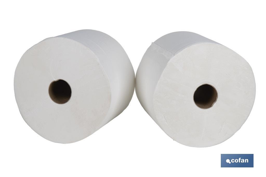 BOBINA CELULOSA EXTRA-LAMINADA VIRGEN 2 CAPAS 3K. 287 MT(2ROLLOS).