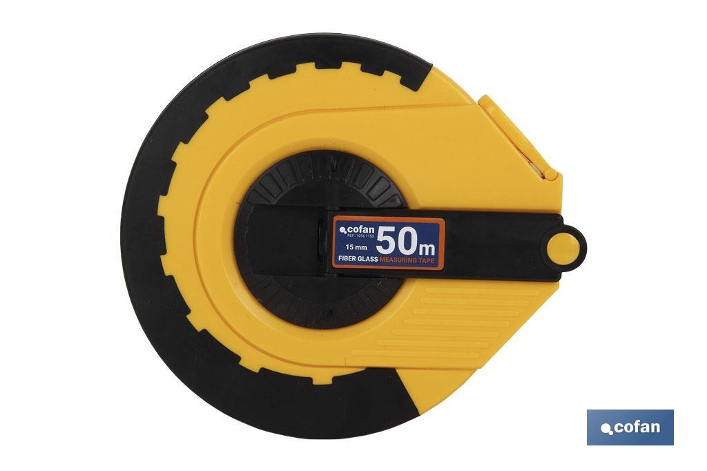 CINTA MÉTRICA FIBRA VIDRIO/ABS  50 Mts