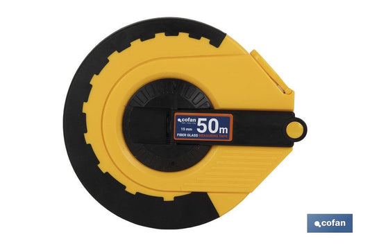 CINTA MÉTRICA FIBRA VIDRIO/ABS  50 Mts