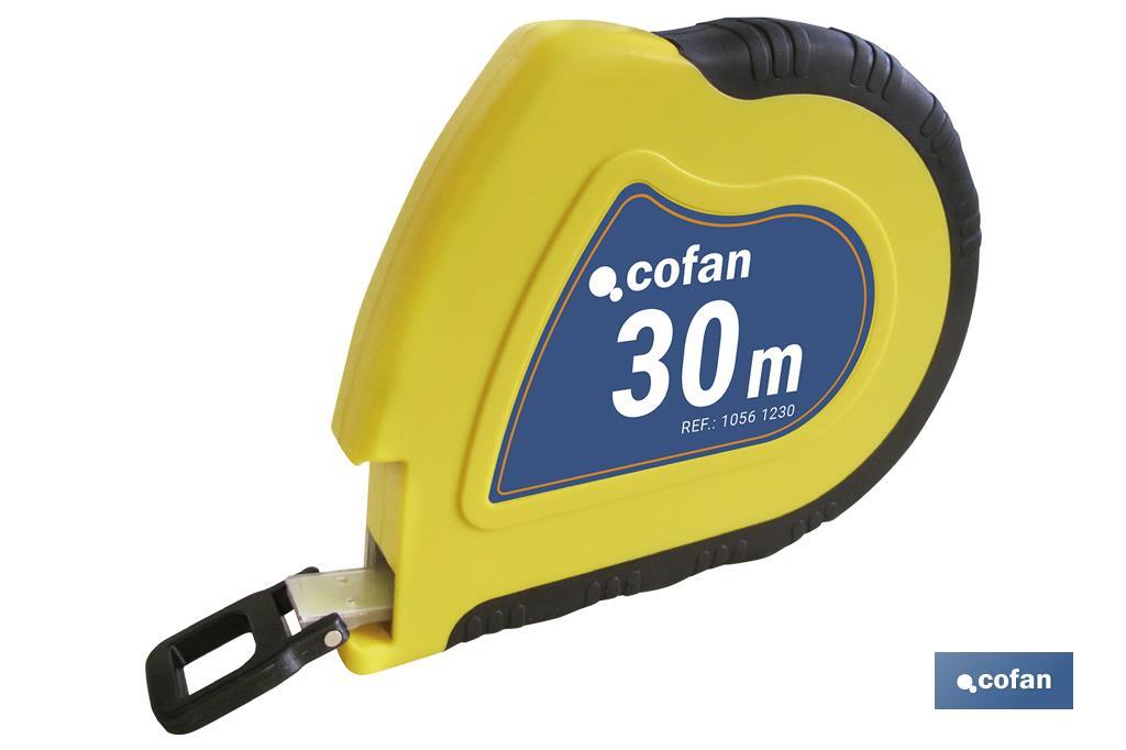 CINTA MÉTRICA ACERO RECUBR. NYLON  30 Mts