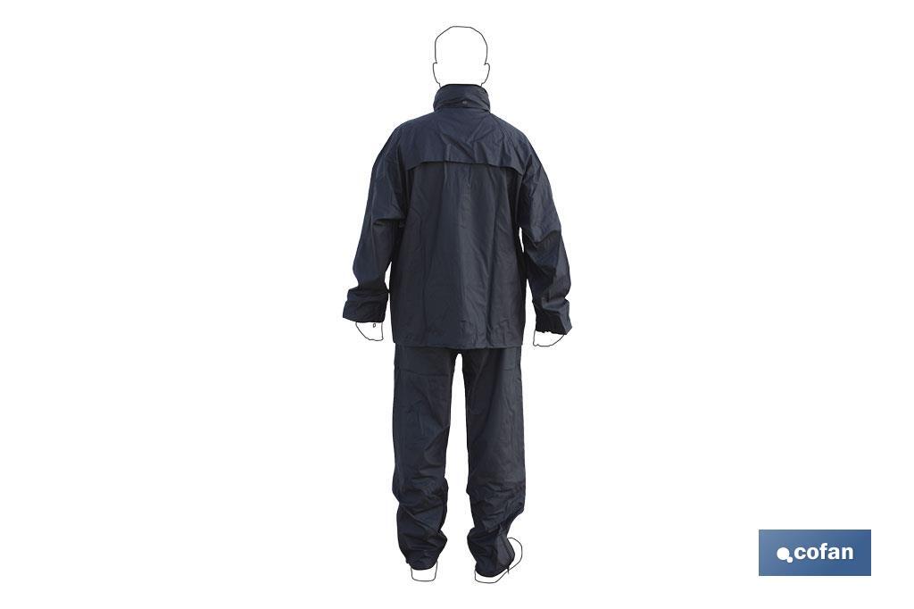 TRAJE DE AGUA PU/PVC AZUL TALLA XXL
