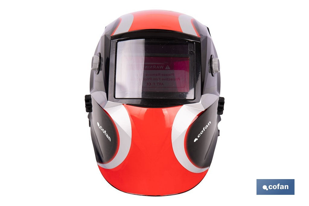CASCO DE SOLDADURA AUTOMÁTICO RED SURFING (ARC/MIG/MAG/TIG)