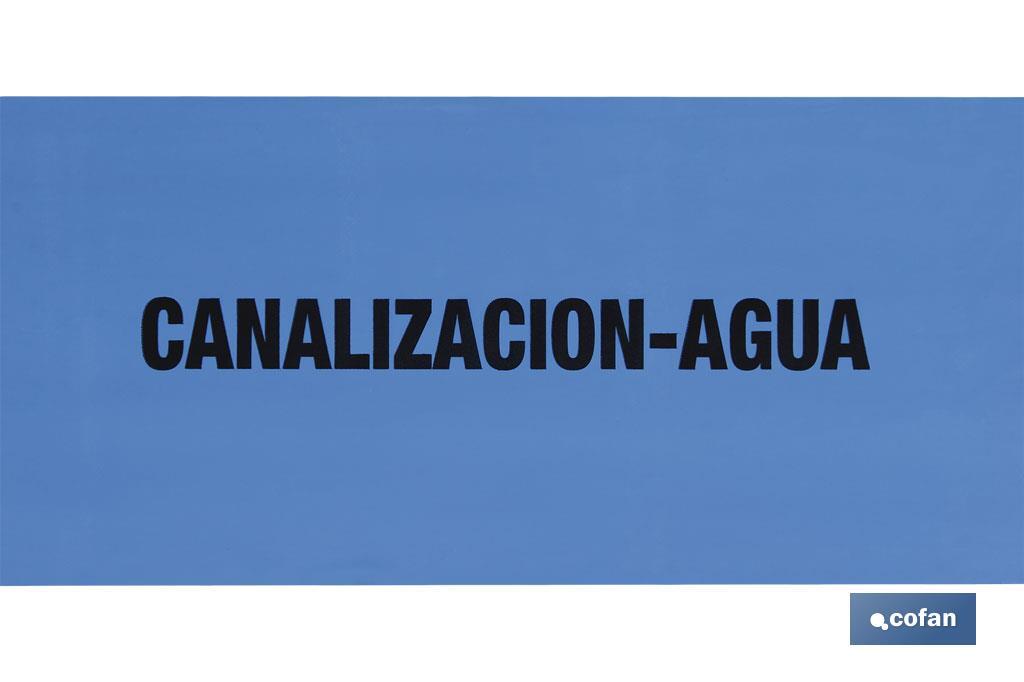 CINTA BALIZ. CANALIZACION AGUA 150MMX250MTS