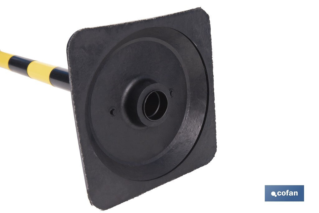 POSTE Y BASE PARA CADENA (AMAR/NEGRO) 1M