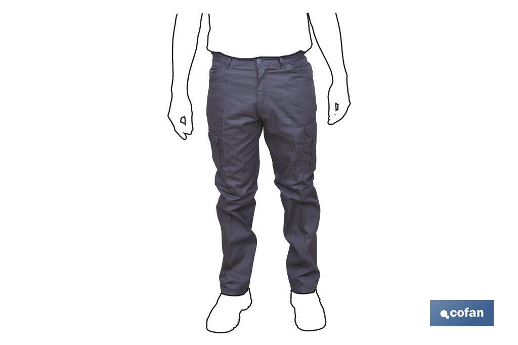 PANTALON TRABAJO "SERVET" 245 gms/m GRIS T-56
