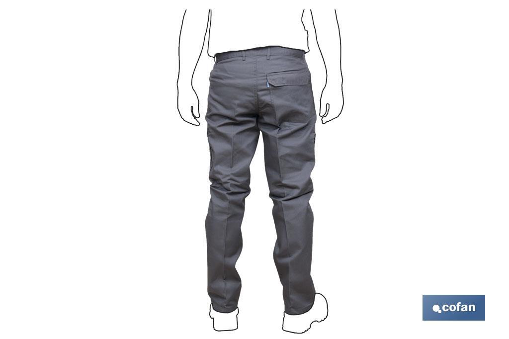 PANTALON TRABAJO "SERVET" 245 gms/m GRIS T-46