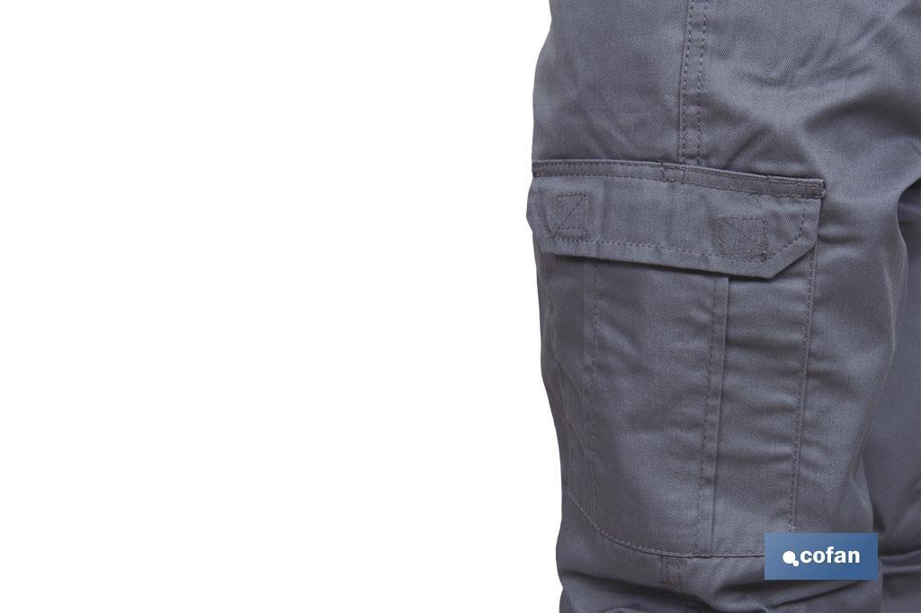 PANTALON TRABAJO "SERVET" 245 gms/m GRIS T-40