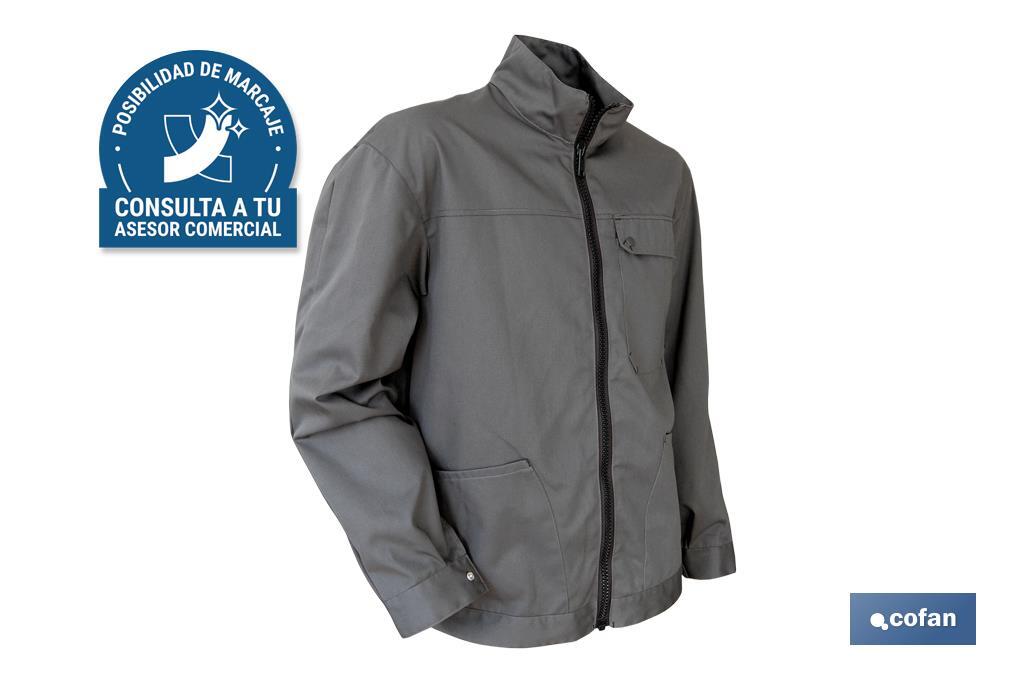 CHAQUETA TRABAJO "WANKEE" 245gms/m GRIS T-XXXL