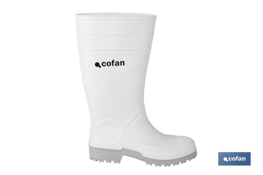 BOTA AGUA PVC BLANCA TALLA 36