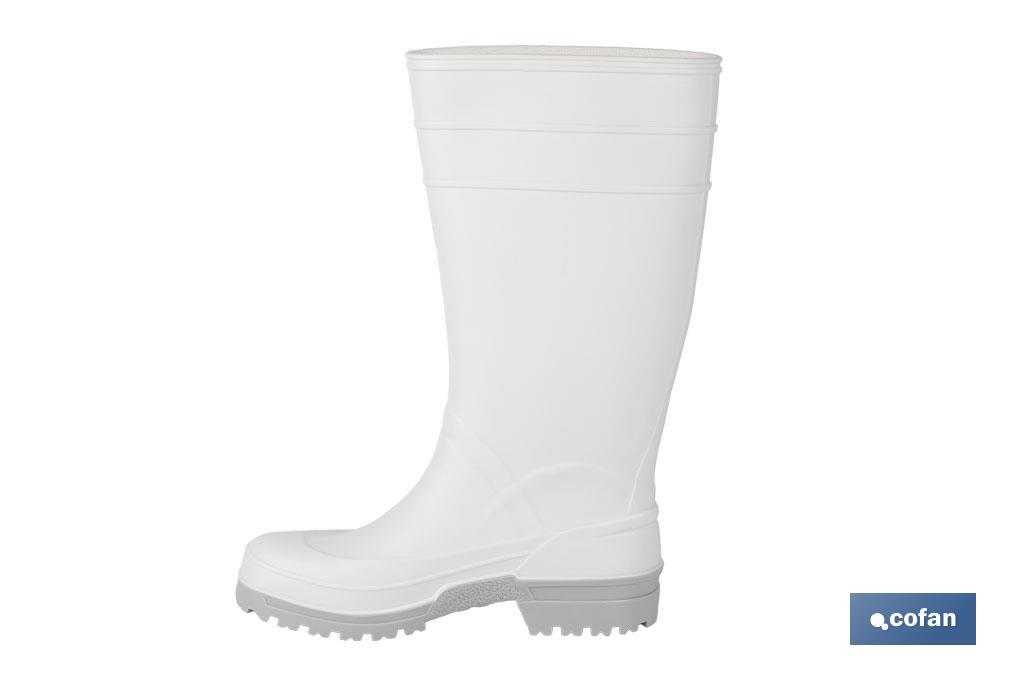 BOTA AGUA PVC BLANCA TALLA 36