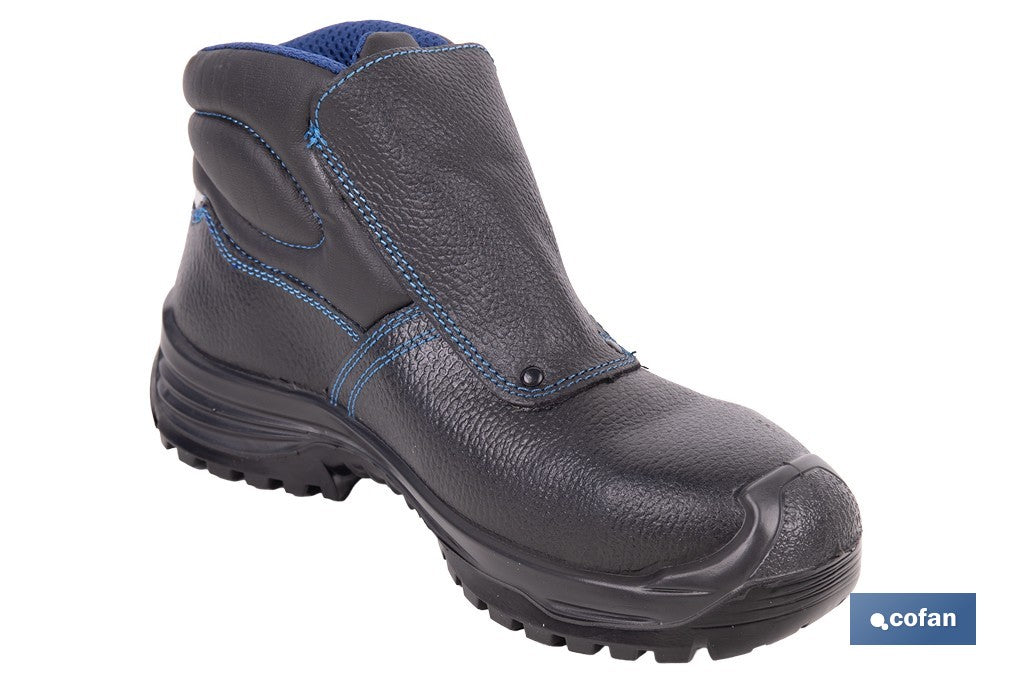 BOTA PIEL NEGRO CIERRE VELCRO S3 MODELO URIAN T 40