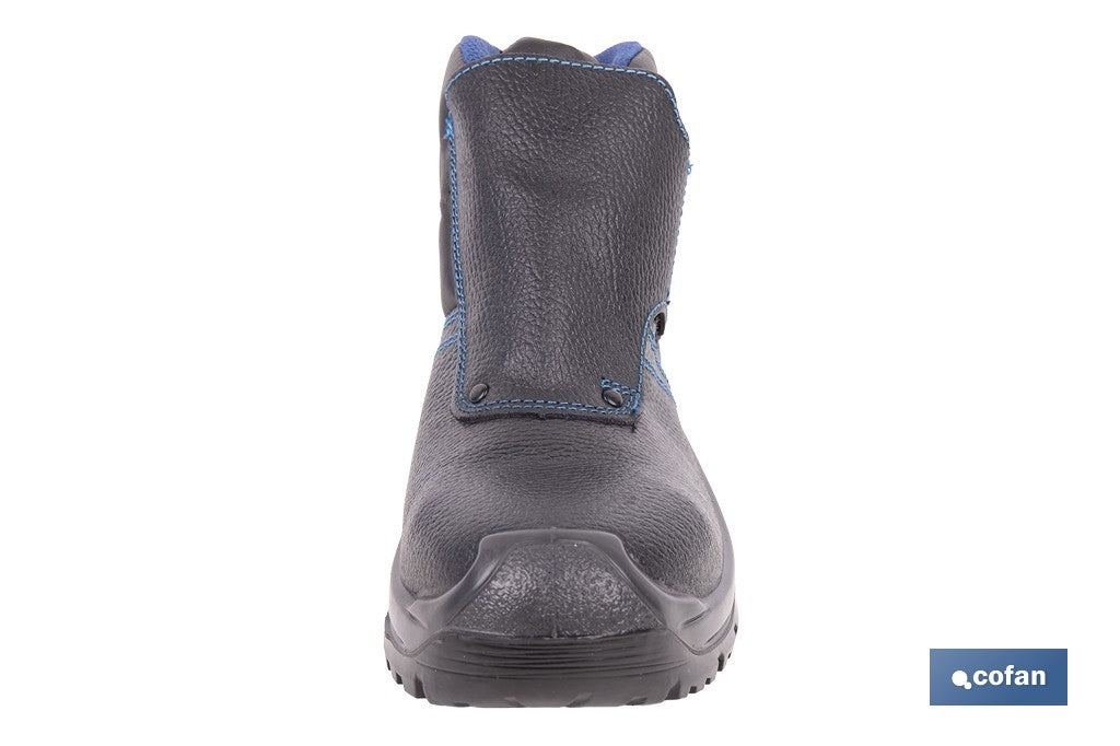 BOTA PIEL NEGRO CIERRE VELCRO S3 MODELO URIAN T 40