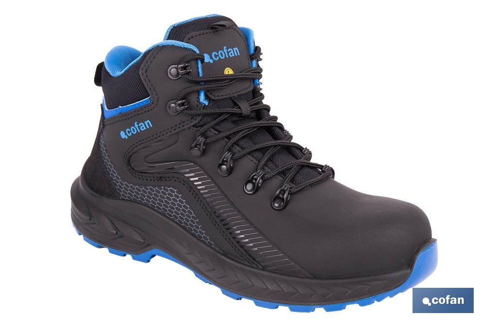 BOTA SPORT S3L FO SR AZUL/NEGRO MODELO NAMUR TALLA 38