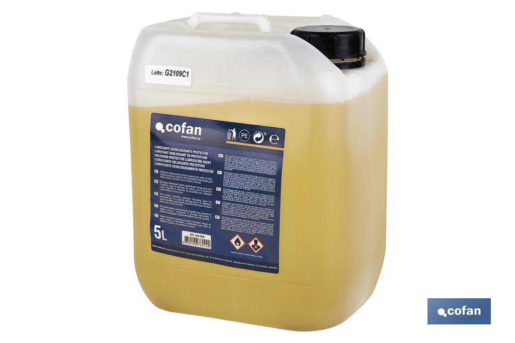 LUBRICANTE DESBLOQUEANTE PROTECTOR COFAN 5 L