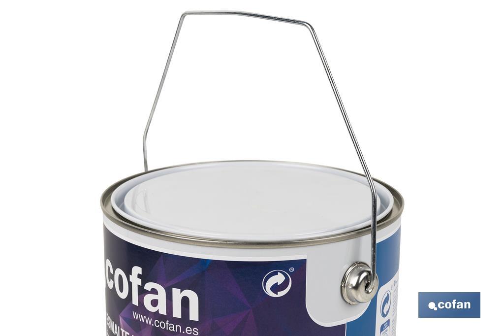 ESMALTE LACA AL AGUA NEGRO 4 L SATINADO