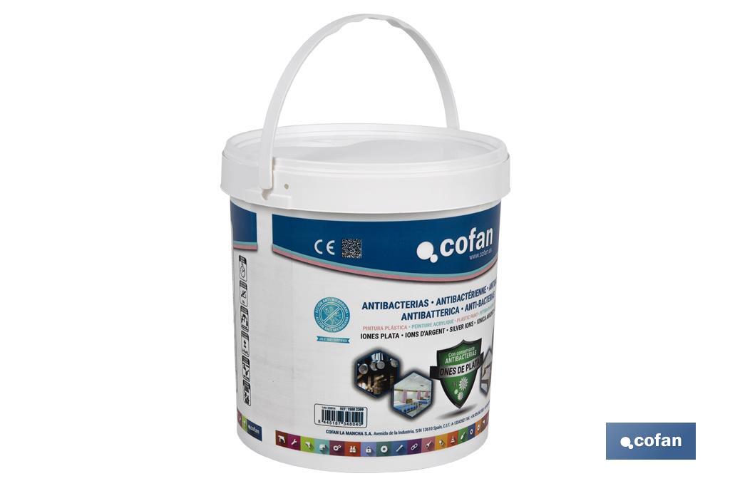 PINTURA PLASTICA ANTIBACTERIAS IONES PLATA 4 L