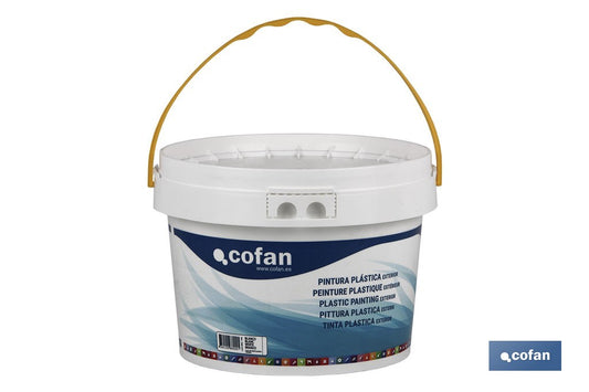 PINTURA PLÁSTICA EXTERIOR 10 KG "BLANCO"