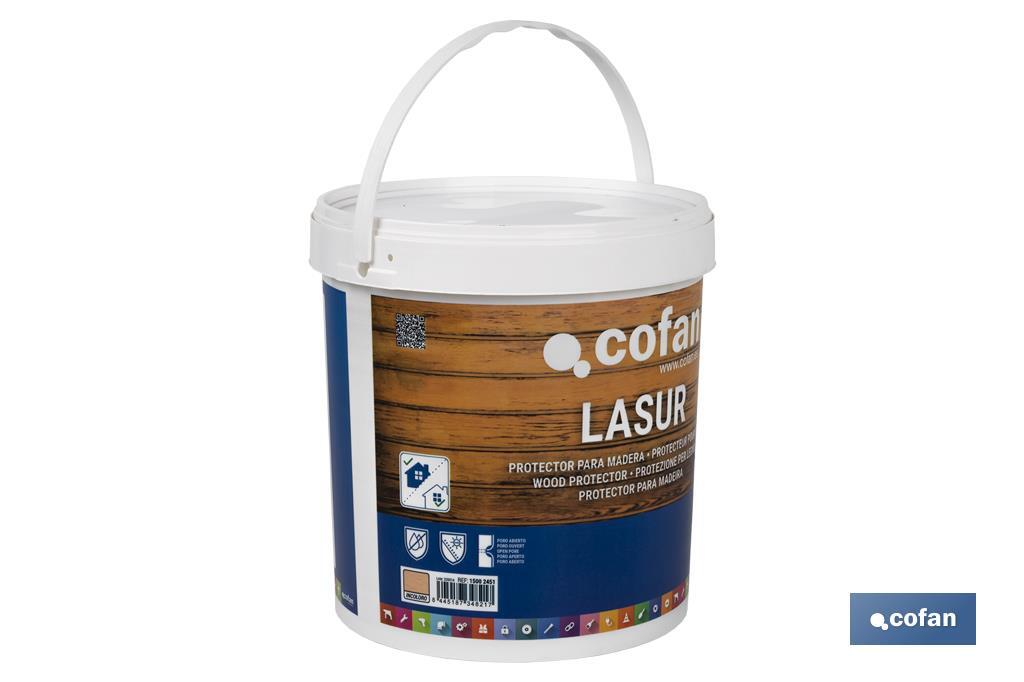 LASUR PROTECTOR AL AGUA PARA MADERA MATE INCOLORO 4 L