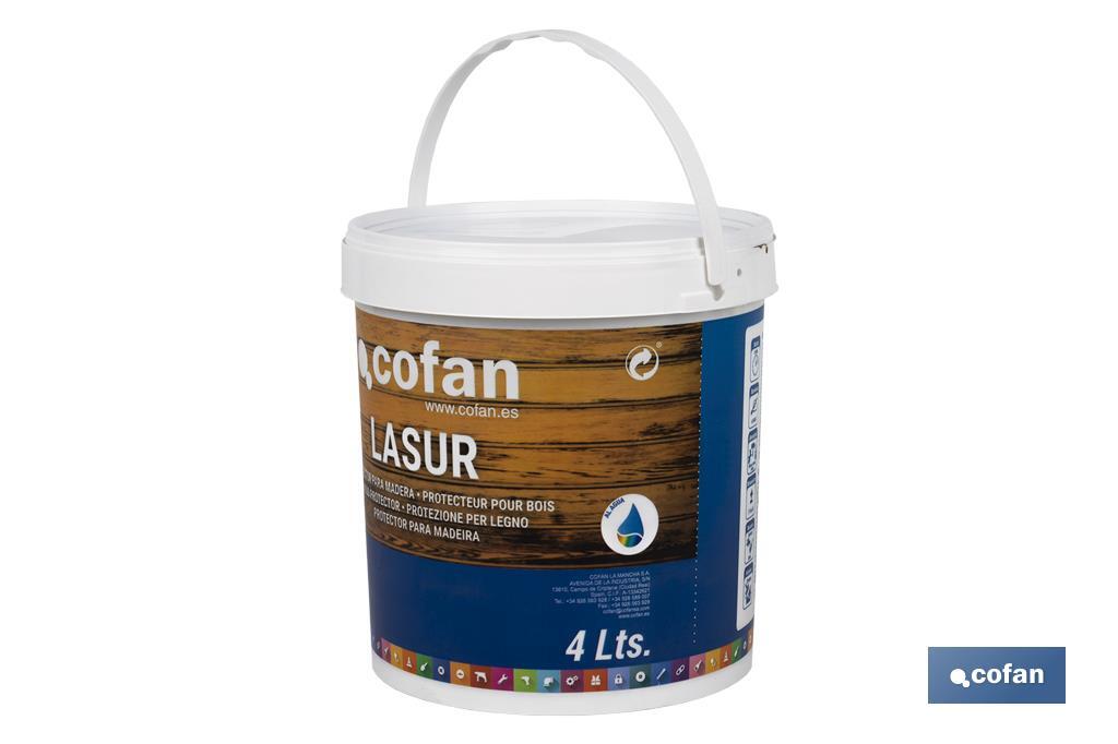 LASUR PROTECTOR AL AGUA PARA MADERA MATE NOGAL 4 L