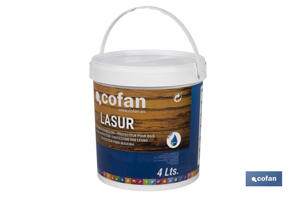 LASUR PROTECTOR AL AGUA PARA MADERA MATE TECA 4 L