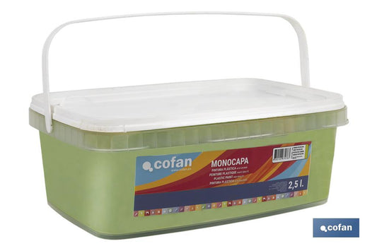 PINTURA PLÁSTICA MONOCAPA "Verde Pistacho" (2,5 LT