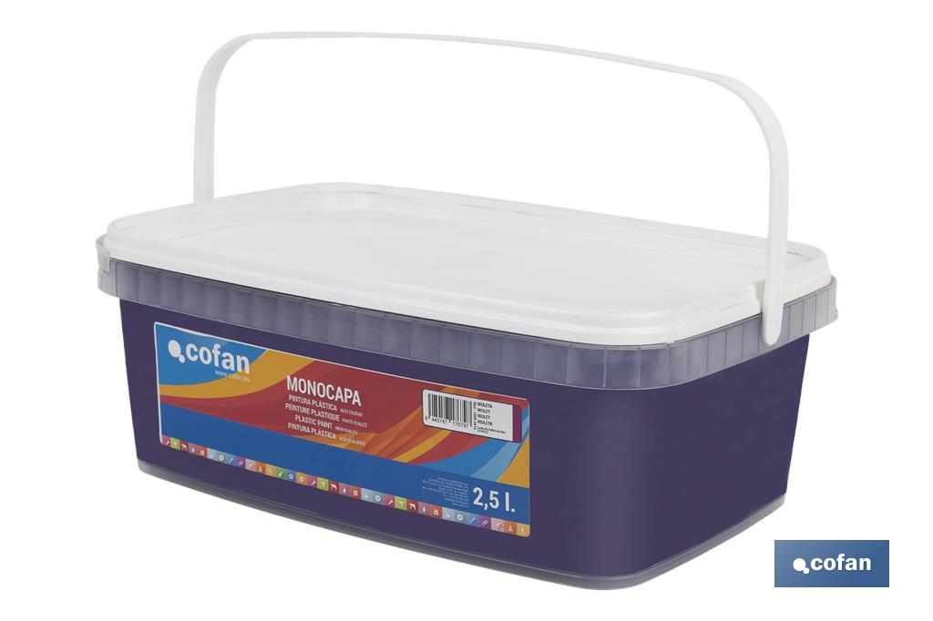 PINTURA PLÁSTICA MONOCAPA "Violeta" (2,5 LT)