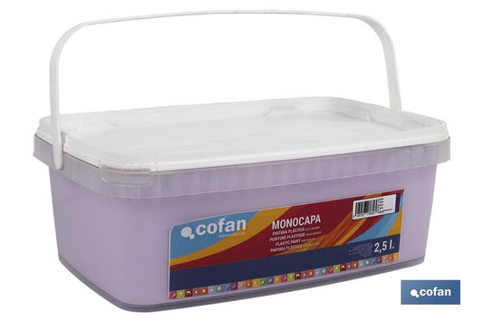 PINTURA PLÁSTICA MONOCAPA "Lila" (2,5 LT)
