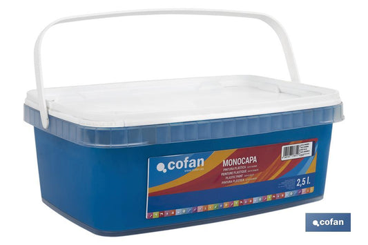 PINTURA PLÁSTICA MONOCAPA "Azul Marino" (2,5 LT)