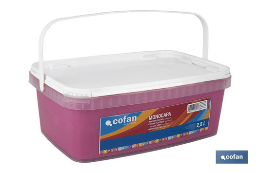 PINTURA PLÁSTICA MONOCAPA "Magenta Suave" (2,5 LT)