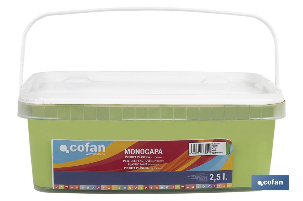 PINTURA PLÁSTICA MONOCAPA "Manzana" (2,5 LT)