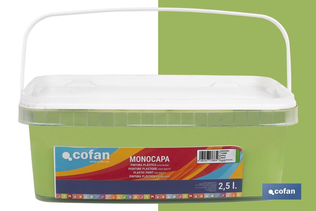 PINTURA PLÁSTICA MONOCAPA "Manzana" (2,5 LT)