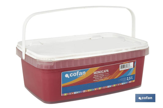 PINTURA PLÁSTICA MONOCAPA "Cereza" (2,5 LT)