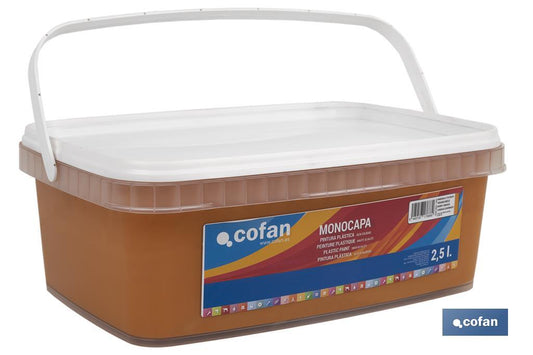 PINTURA PLÁSTICA MONOCAPA "Naranja Tostado" (2,5 LT)