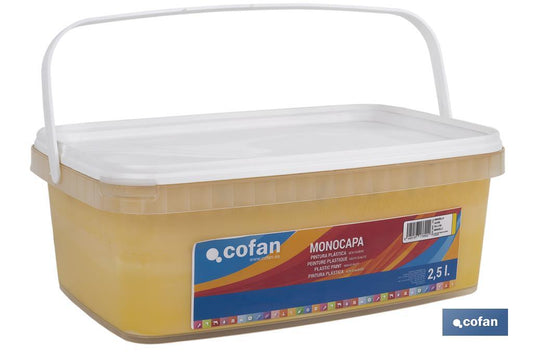 PINTURA PLÁSTICA MONOCAPA "Amarillo" (2,5 LT)