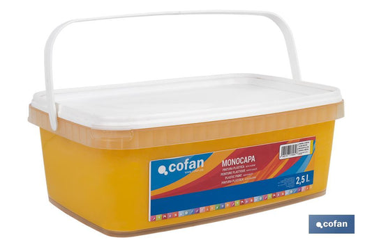 PINTURA PLÁSTICA MONOCAPA "Amarillo Medio" (2,5 LT)