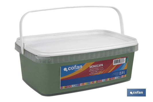 PINTURA PLÁSTICA MONOCAPA "Verde Medio" (2,5 LT)