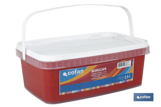 PINTURA PLÁSTICA MONOCAPA "Rojo Diablo" (2,5 LT)