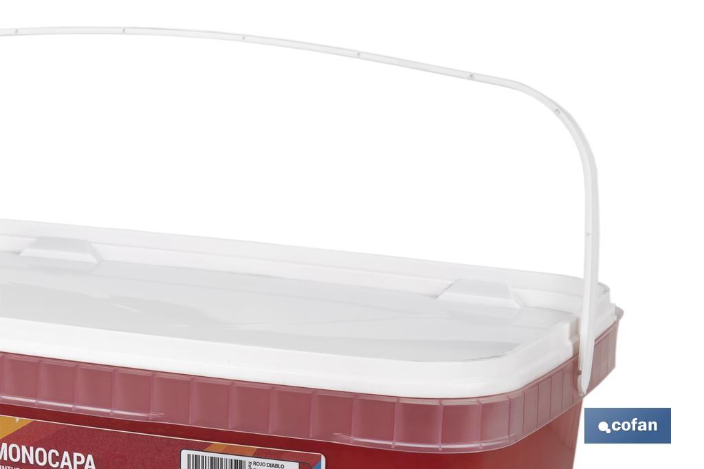 PINTURA PLÁSTICA MONOCAPA "Rojo Diablo" (2,5 LT)